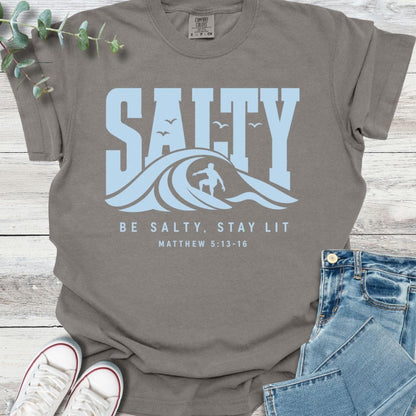 Salt Life T-Shirt in Grey - Christian graphic tee