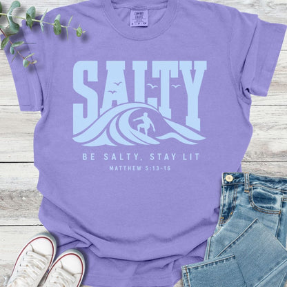Salt Life T-Shirt in Violet - Christian graphic tee