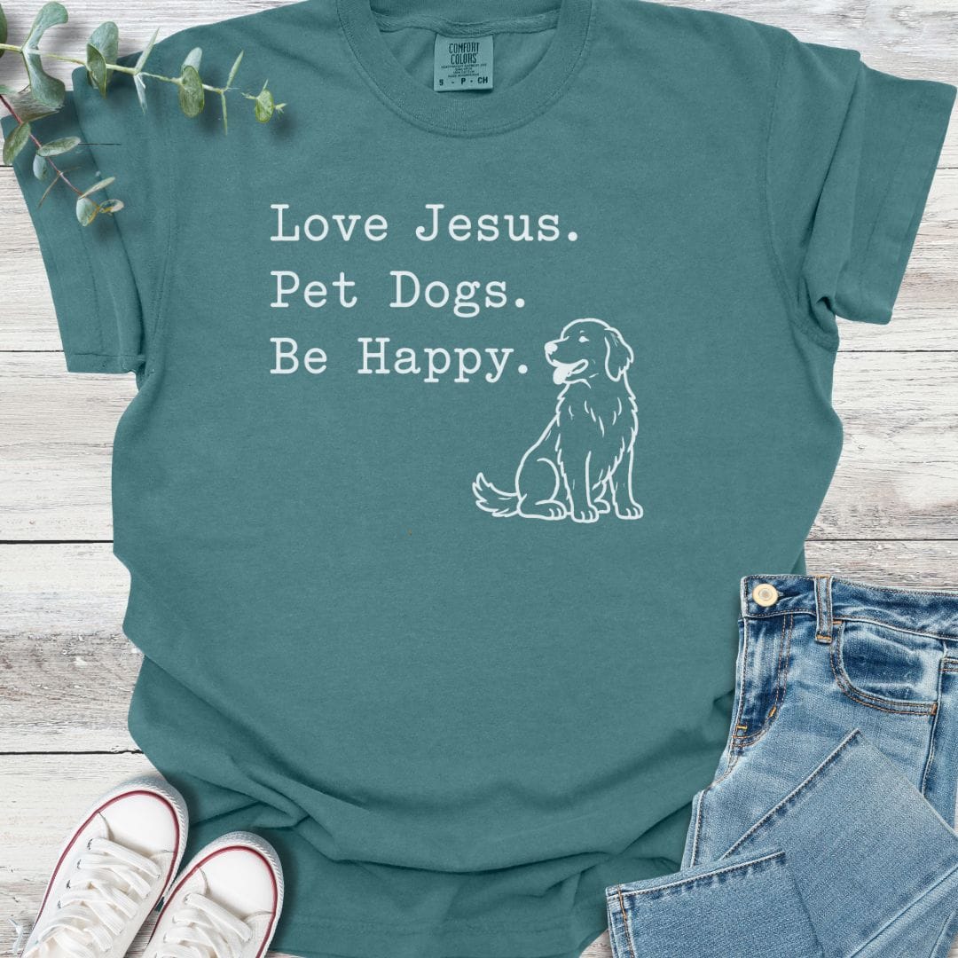 Sacred Companions T-Shirt in Blue Spruce - Christian graphic tee
