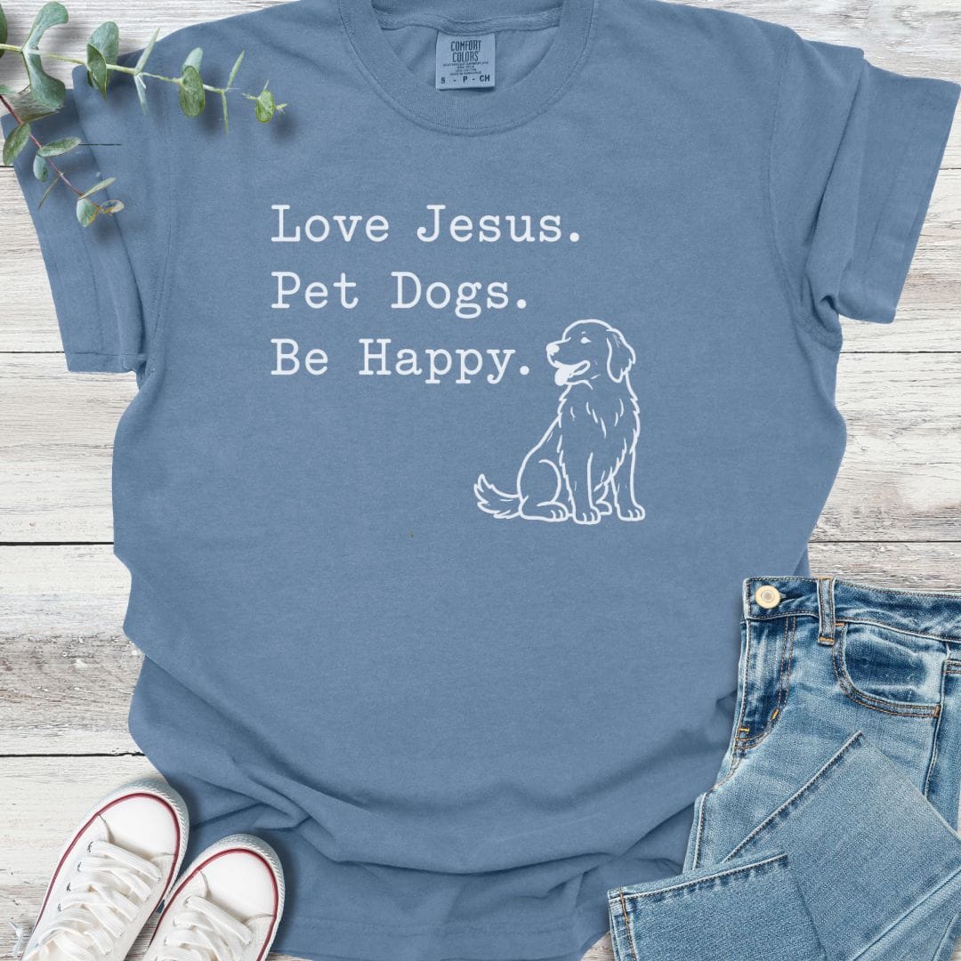 Sacred Companions T-Shirt in Blue Jean - Christian graphic tee