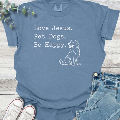 Sacred Companions T-Shirt in Blue Jean - Christian graphic tee
