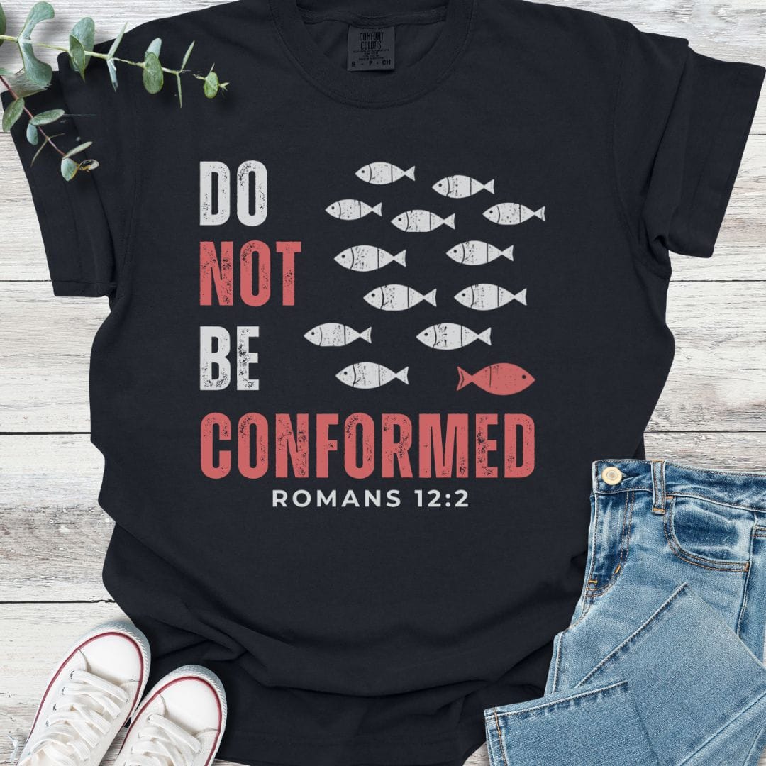 Against the Flow T-Shirt in Black - Christian graphic tee