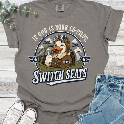 God Is My Pilot T-Shirt - Christian graphic tee