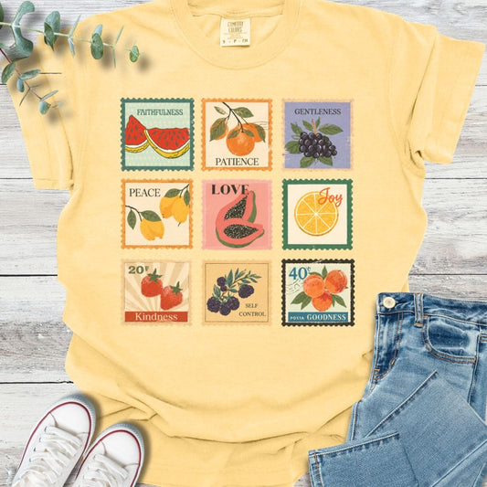 Stamped T-Shirt in Butter - Christian graphic tee