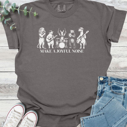Joyful Noise T-Shirt in Pepper - Christian graphic tee