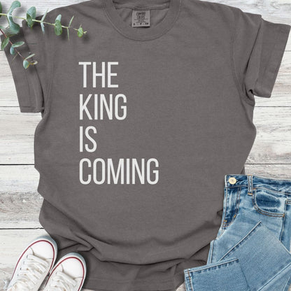 King's Return T-Shirt in Pepper - Christian graphic tee