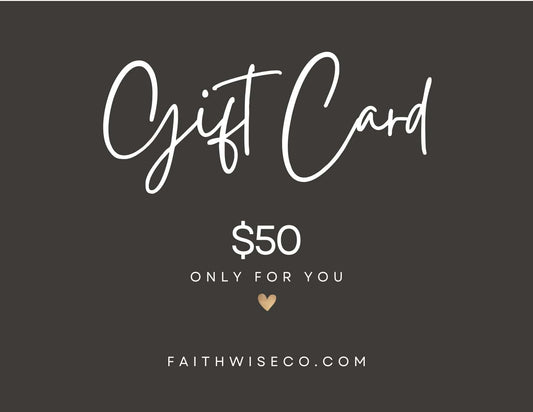 FaithWise + Co Gift Cards - Christian graphic tee