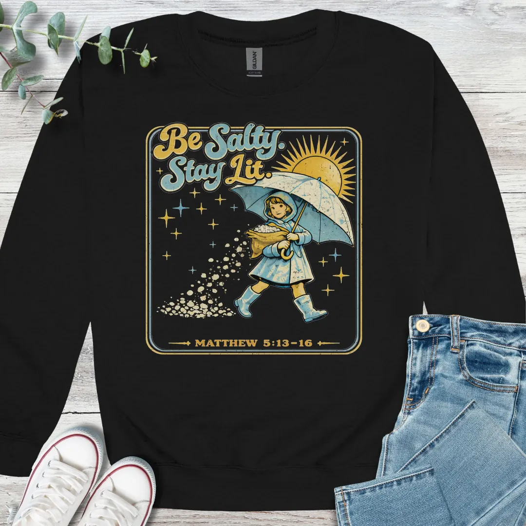 Salty Sweatshirt - Christian graphic sweatshirt