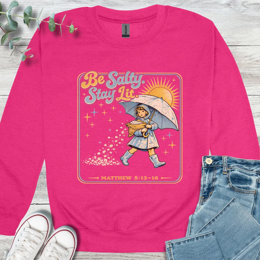 Salty Sweatshirt - Christian graphic sweatshirt