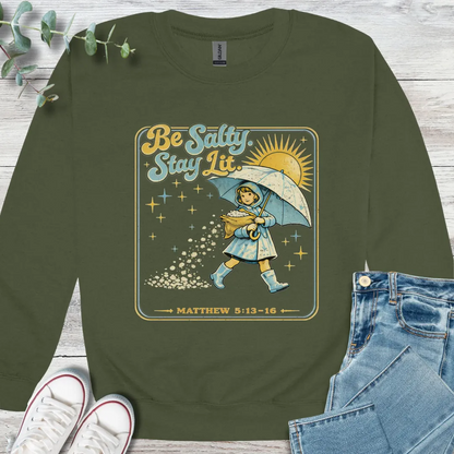 Salty Sweatshirt - Christian graphic sweatshirt