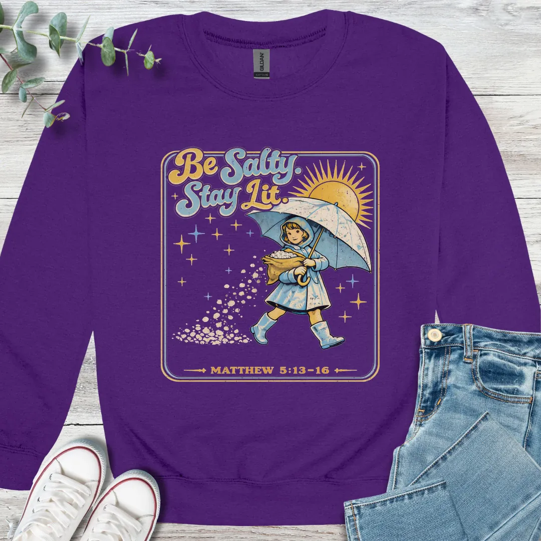 Salty Sweatshirt - Christian graphic sweatshirt