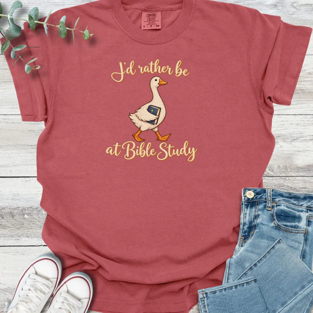 I'd Rather T-Shirt - Christian graphic tee