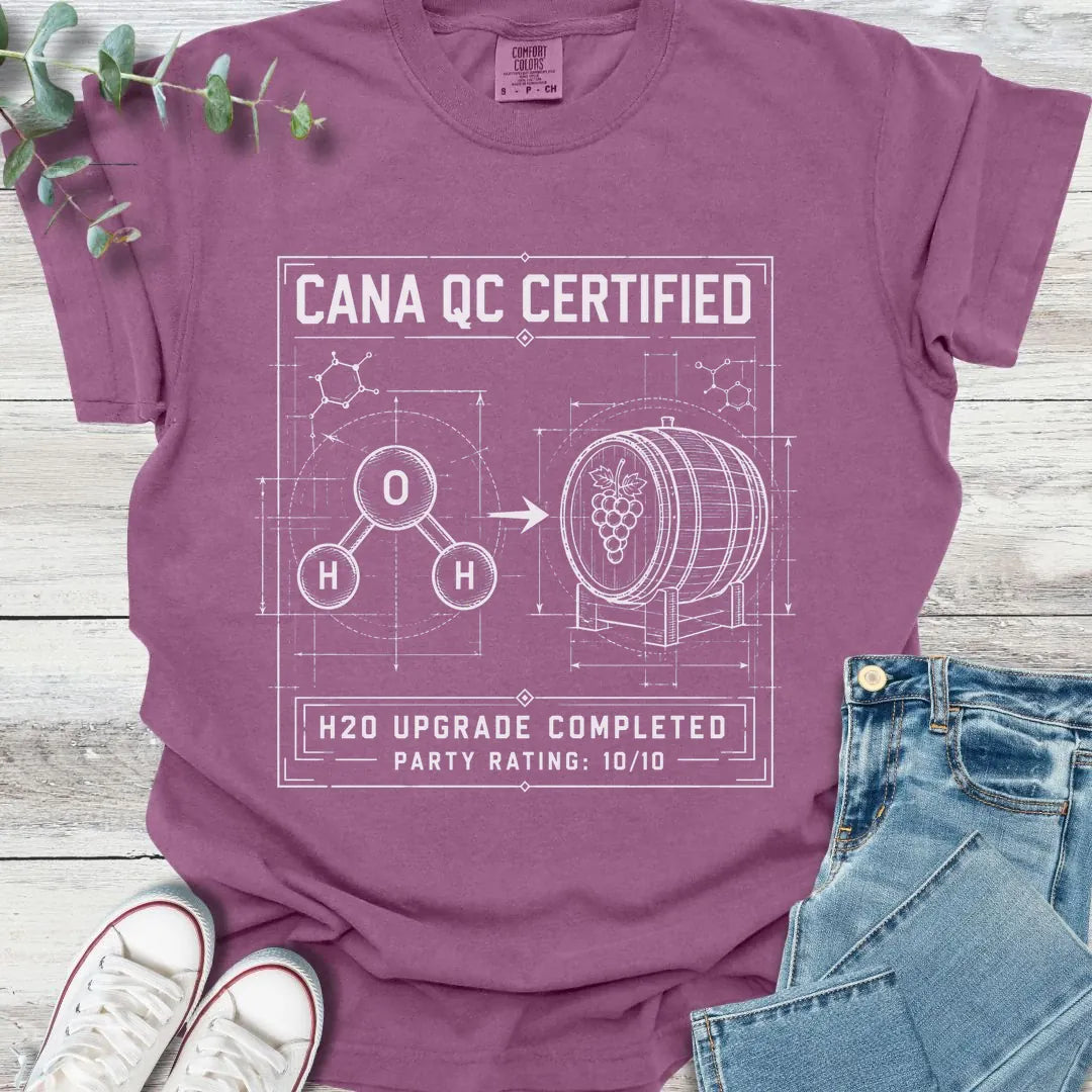 Cana Certified T-Shirt in Berry - Christian graphic tee