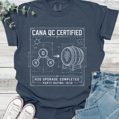 Cana Certified T-Shirt in Navy - Christian graphic tee