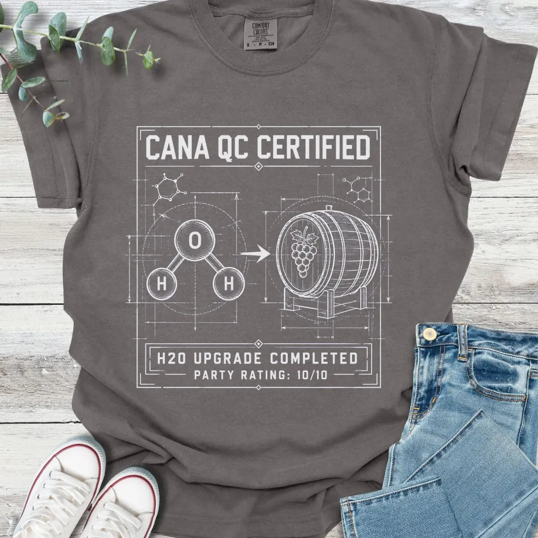 Cana Certified T-Shirt in Pepper - Christian graphic tee