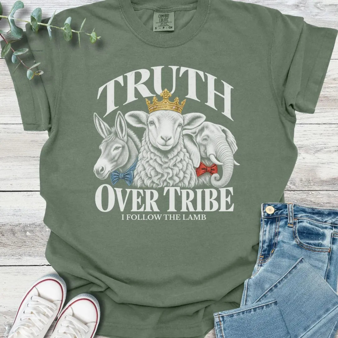 Truth Over Tribe T-Shirt - Christian graphic tee