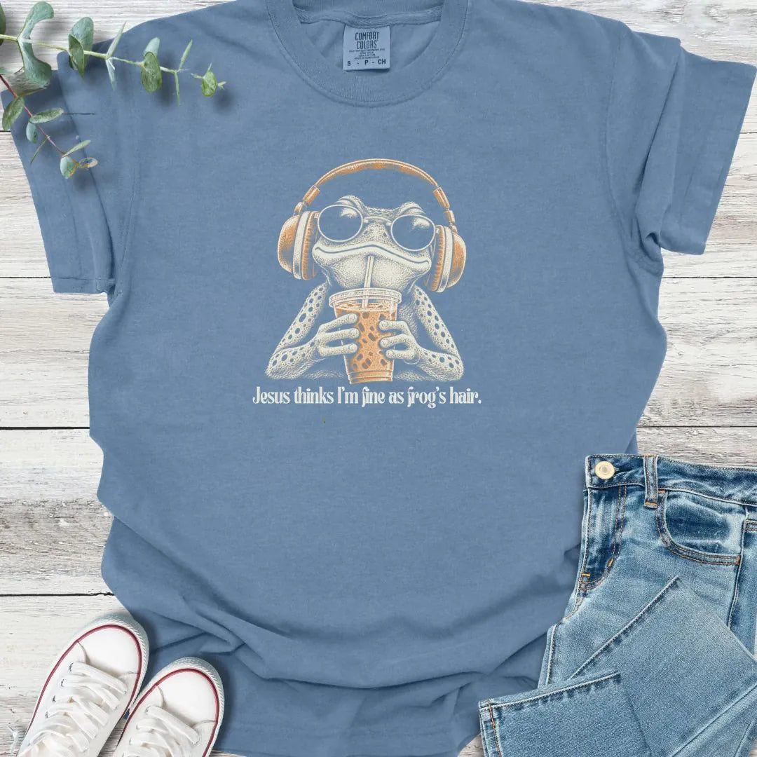 Fine As Frog Hair T-Shirt - Christian graphic tee