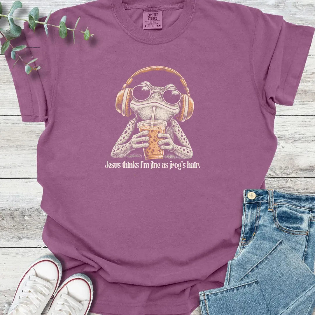 Fine As Frog Hair T-Shirt - Christian graphic tee