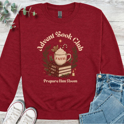 Advent Book Club Sweatshirt - Christian graphic sweatshirt
