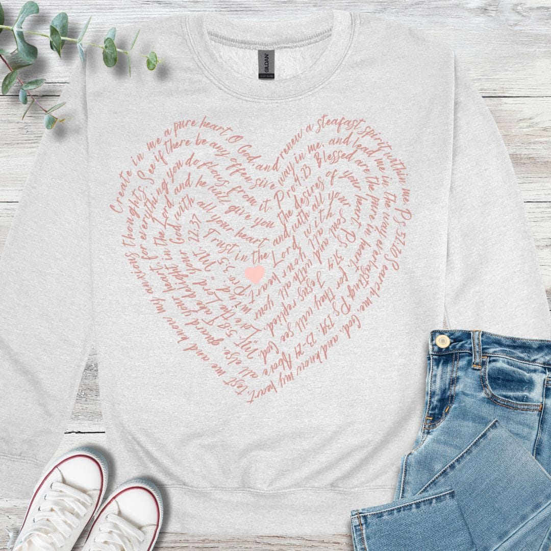 Scripture Heart Sweatshirt