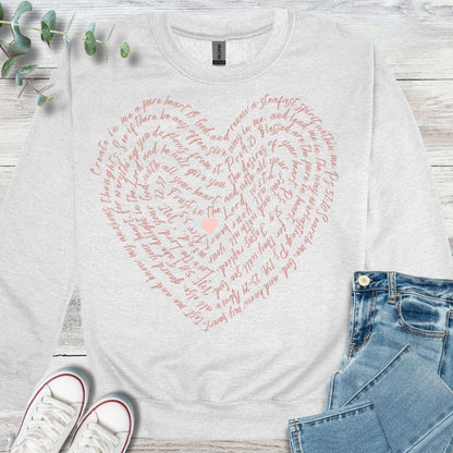 Scripture Heart Sweatshirt
