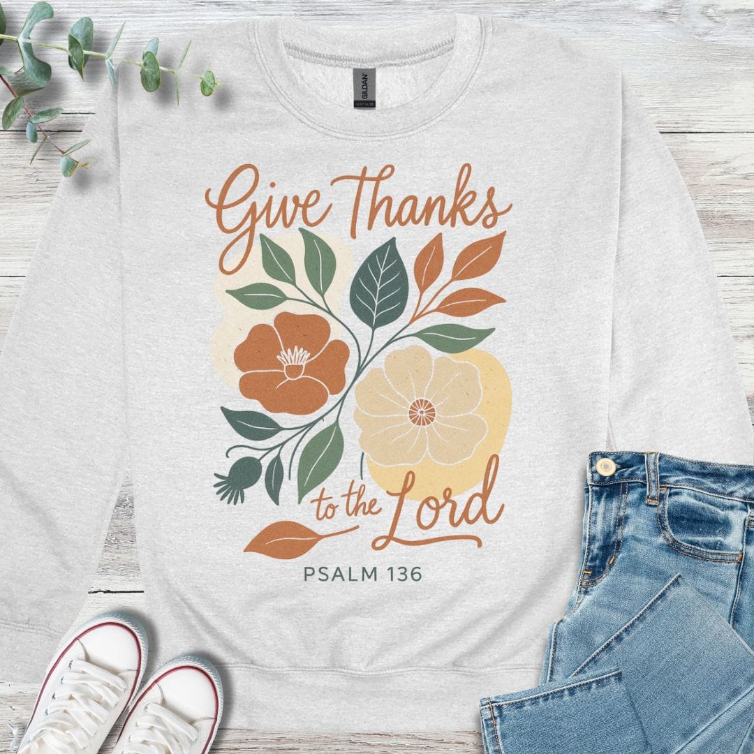 Floral Give Thanks Sweatshirt