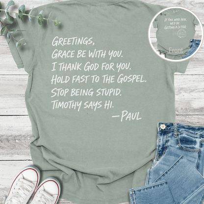 Classic Paul Special Edition T-shirt in Bay - Christian graphic tee