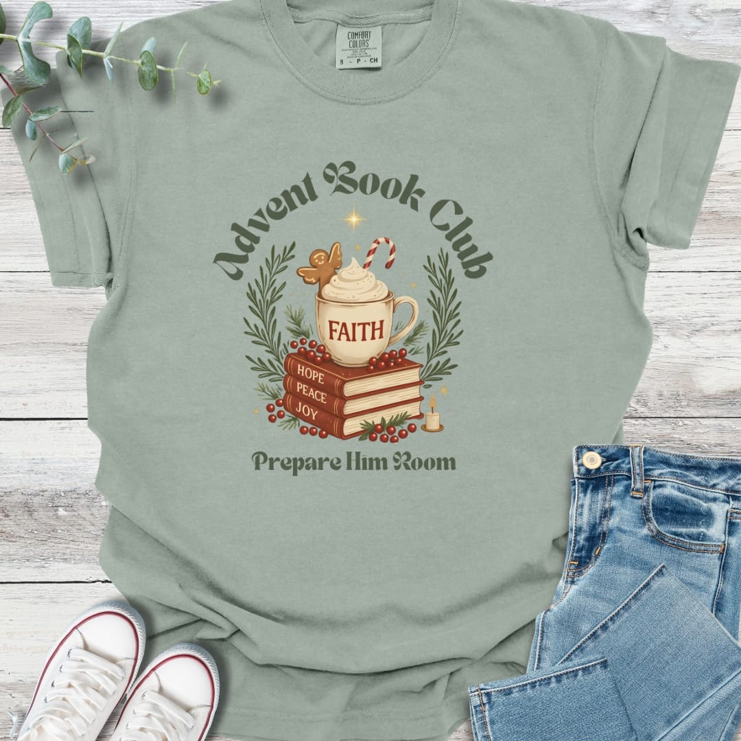 Advent Book Club T-shirt - Christian graphic tee