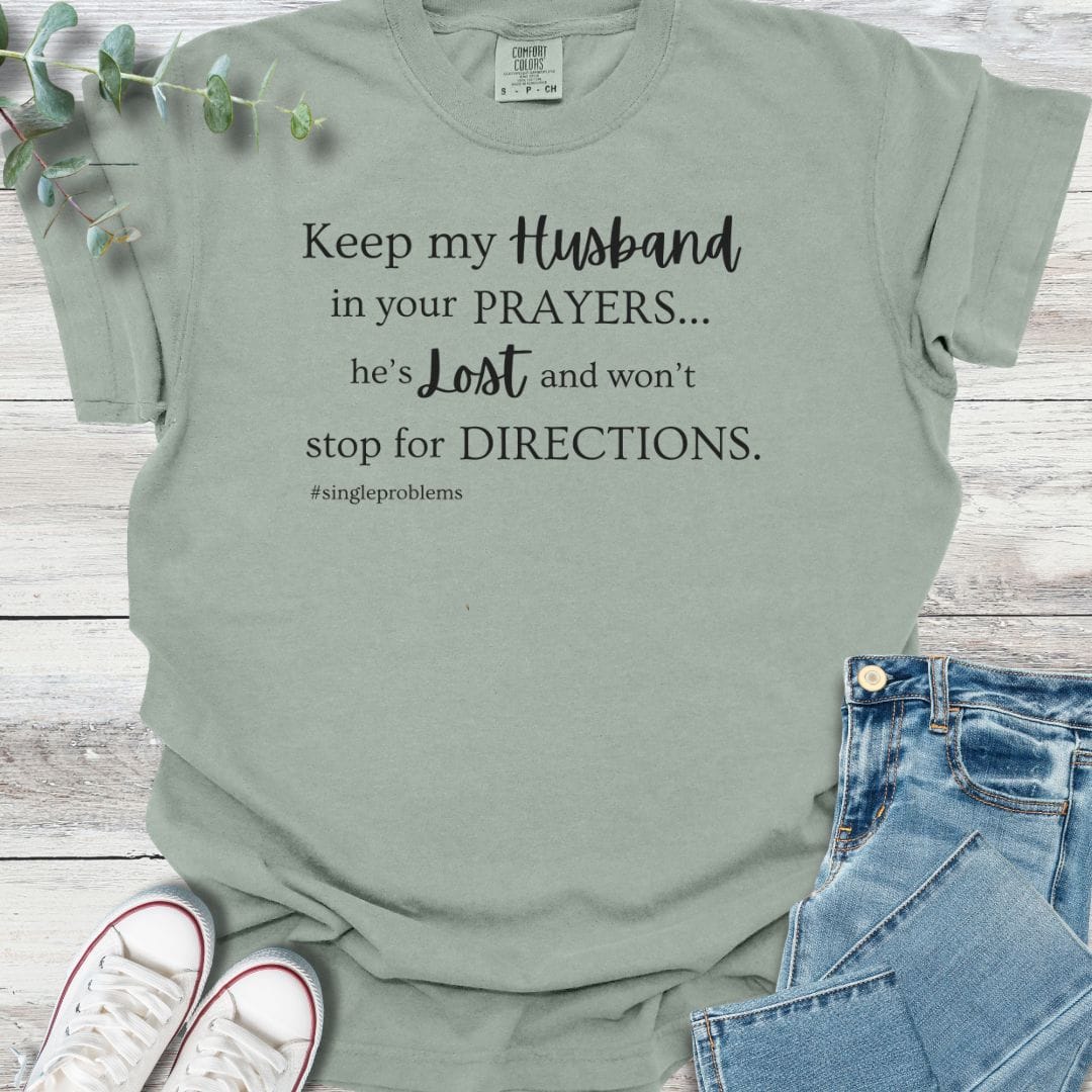 Single Problems T-shirt in Bay - Christian graphic tee