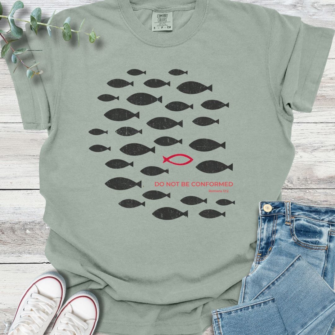 Not Conformed T-shirt in Bay - Christian graphic tee