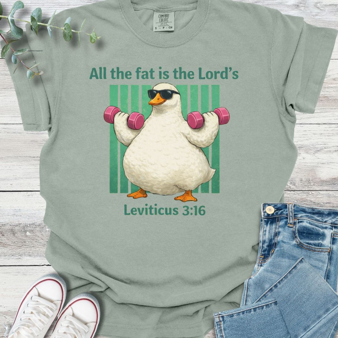 Holy Portion T-Shirt in Bay - Christian graphic tee