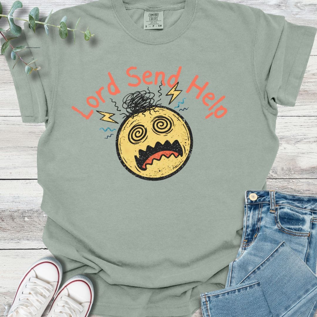 Send Help T-Shirt in Bay - Christian graphic tee