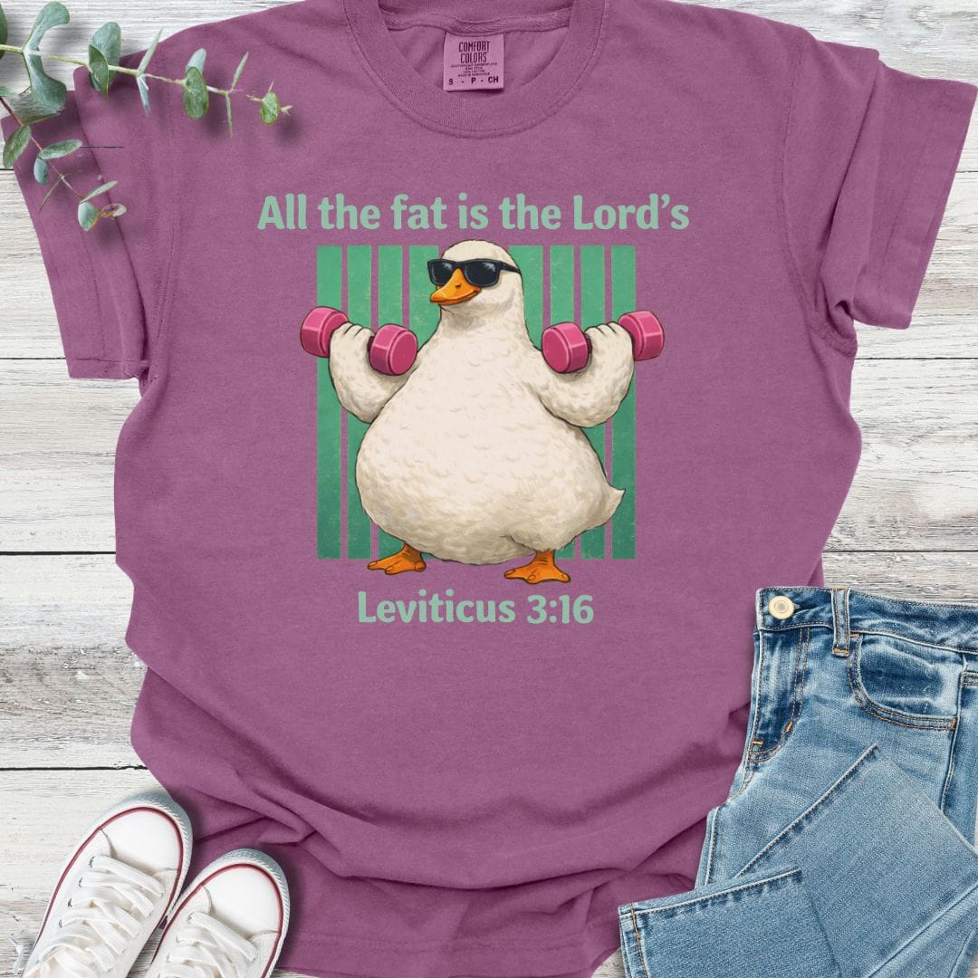 Holy Portion T-Shirt in Berry - Christian graphic tee