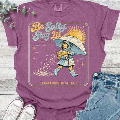 Salty T-shirt in Berry - Christian graphic tee