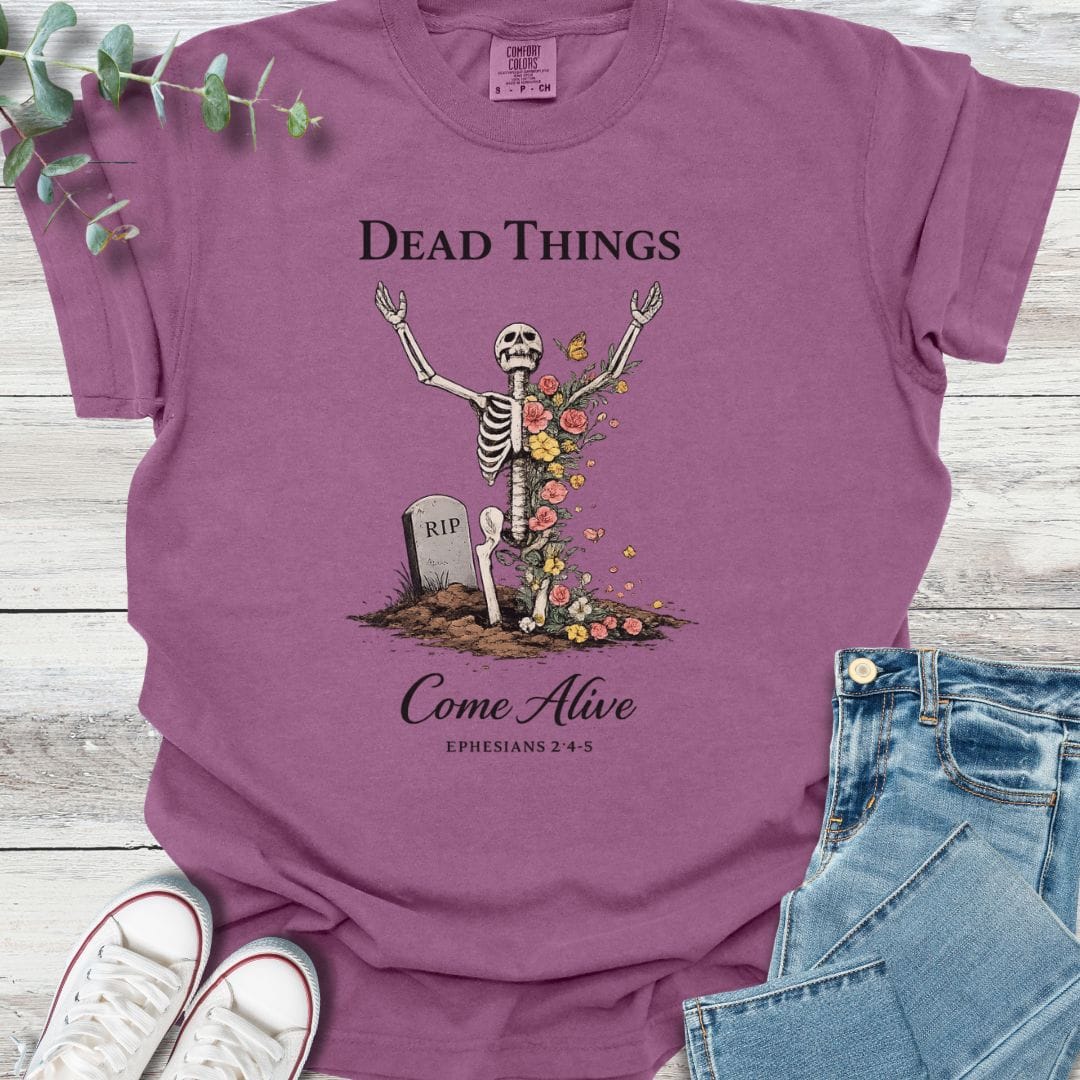 Come Alive T-Shirt in Berry - Christian graphic tee