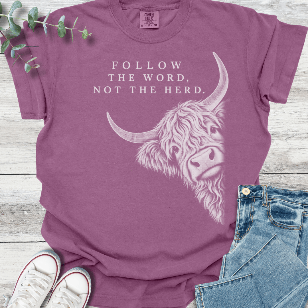 Word Over Herd T-Shirt - Christian graphic tee