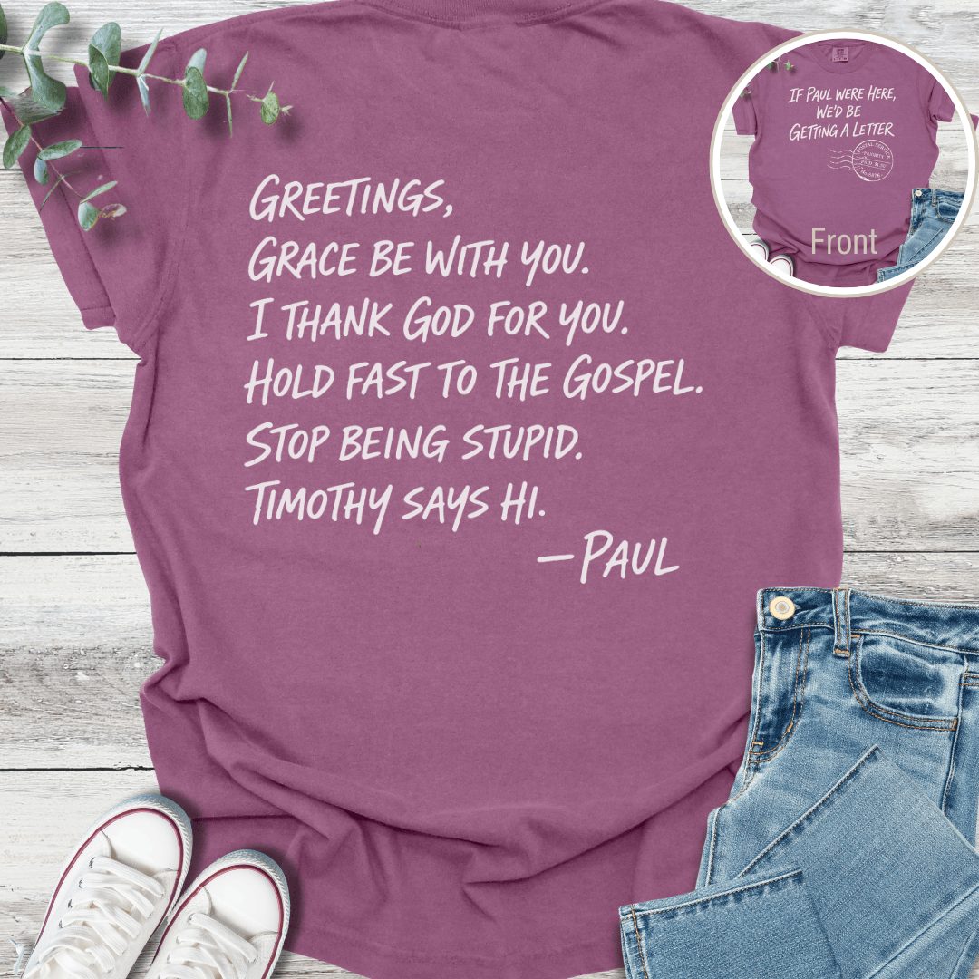 Classic Paul Special Edition T-shirt in Berry - Christian graphic tee