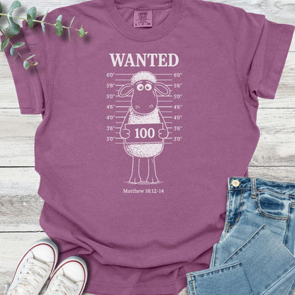 Wanted T-shirt in Berry - Christian graphic tee