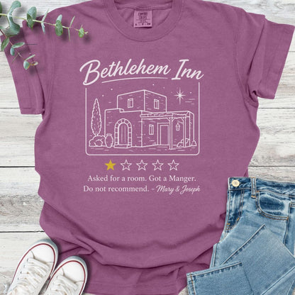 Bethlehem Review T-Shirt in Berry - Christian graphic tee