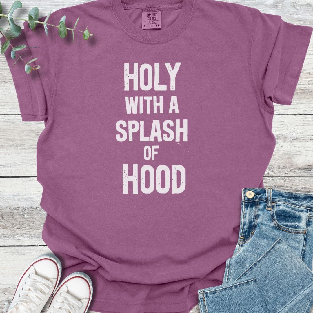 Sanctified Street T-shirt in Berry - Christian graphic tee