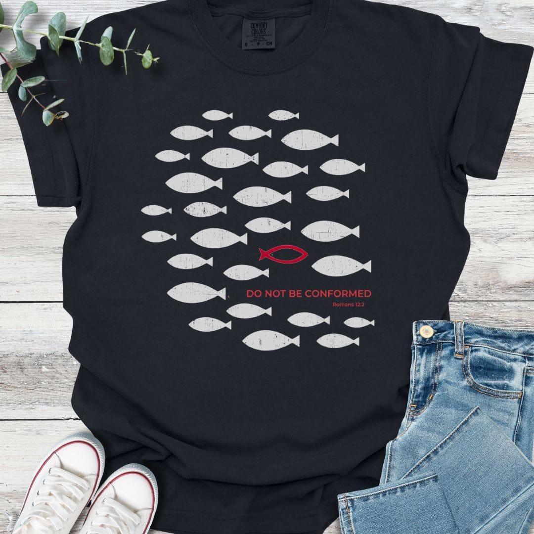 Not Conformed T-shirt in Black - Christian graphic tee