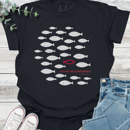 Not Conformed T-shirt in Black - Christian graphic tee