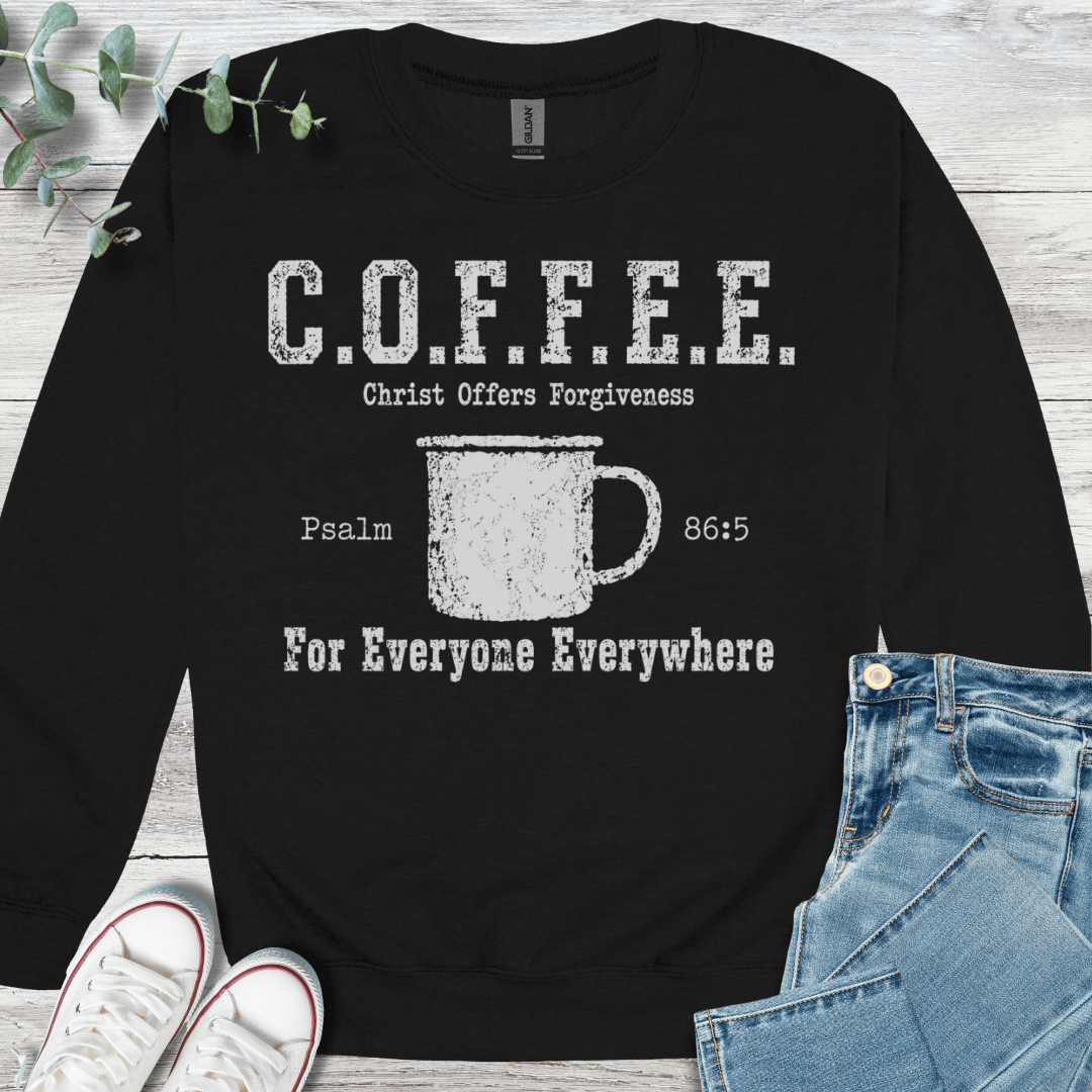 Cup of Forgiveness Sweatshirt - Christian graphic sweatshirt