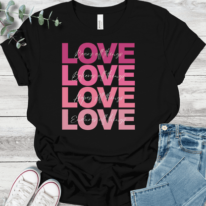 Love In Action T-Shirt in Black - Christian graphic tee
