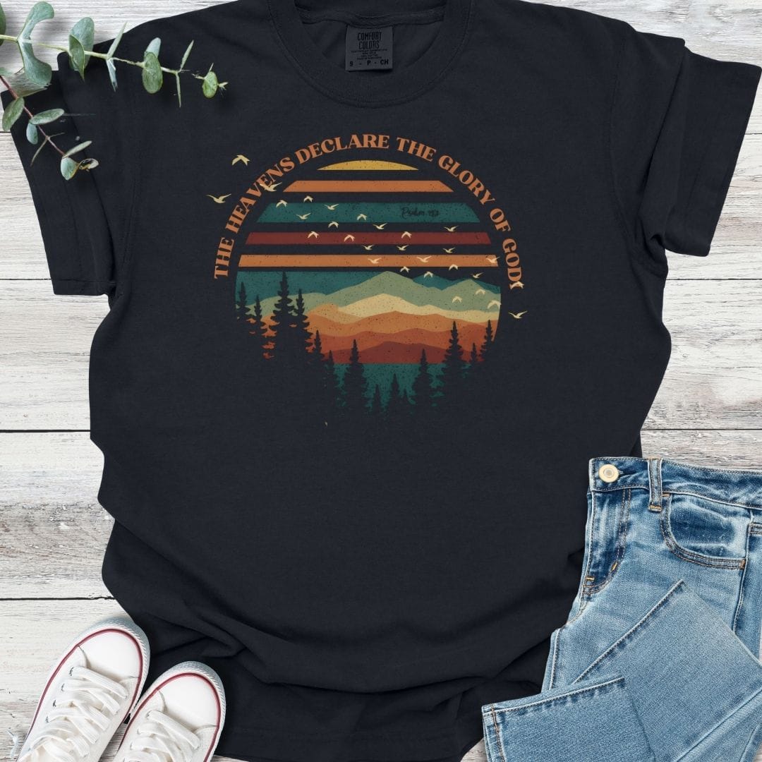 God's Glory T-shirt in Black - Christian graphic tee
