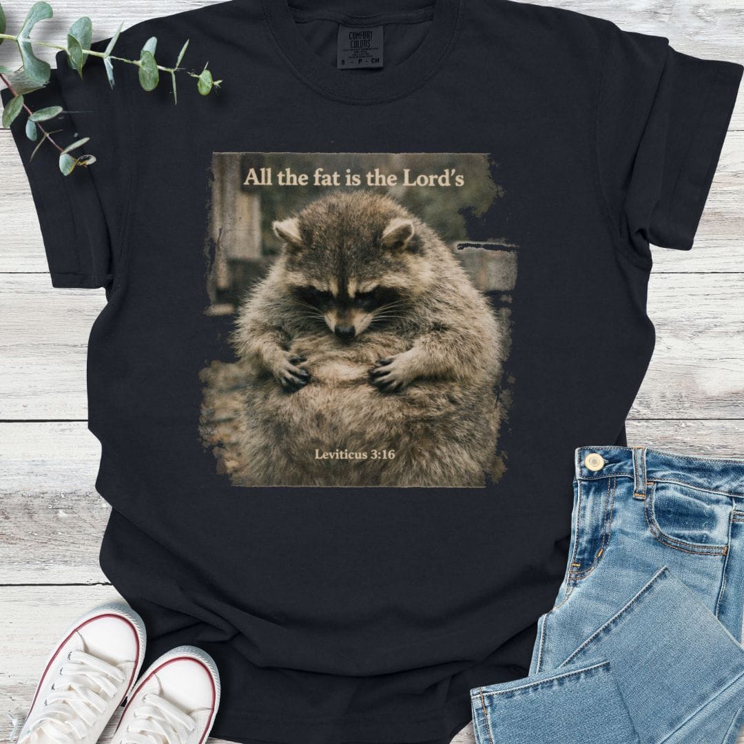 Fatty Portion T-shirt in Black - Christian graphic tee