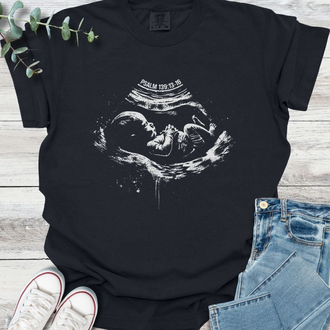 Fearfully Made T-shirt in Black - Christian graphic tee
