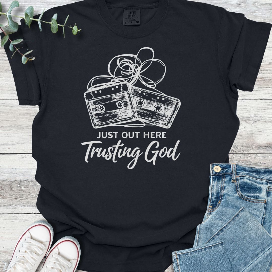 Messy Faith T-Shirt in Black - Christian graphic tee
