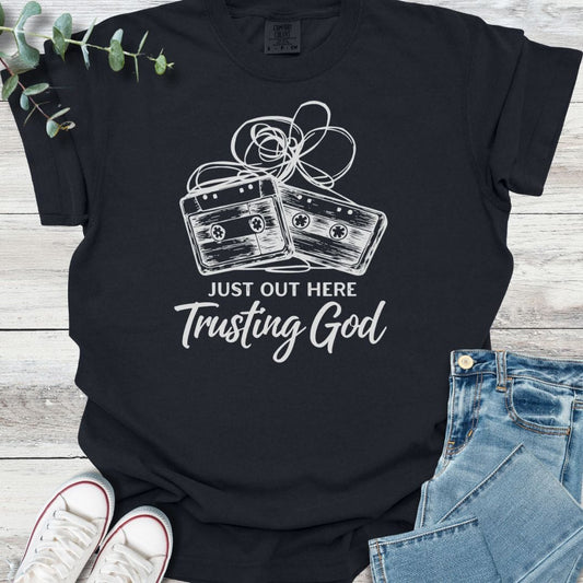Messy Faith T-Shirt in Black - Christian graphic tee