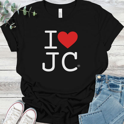 I Heart T-Shirt in Black - Christian graphic tee